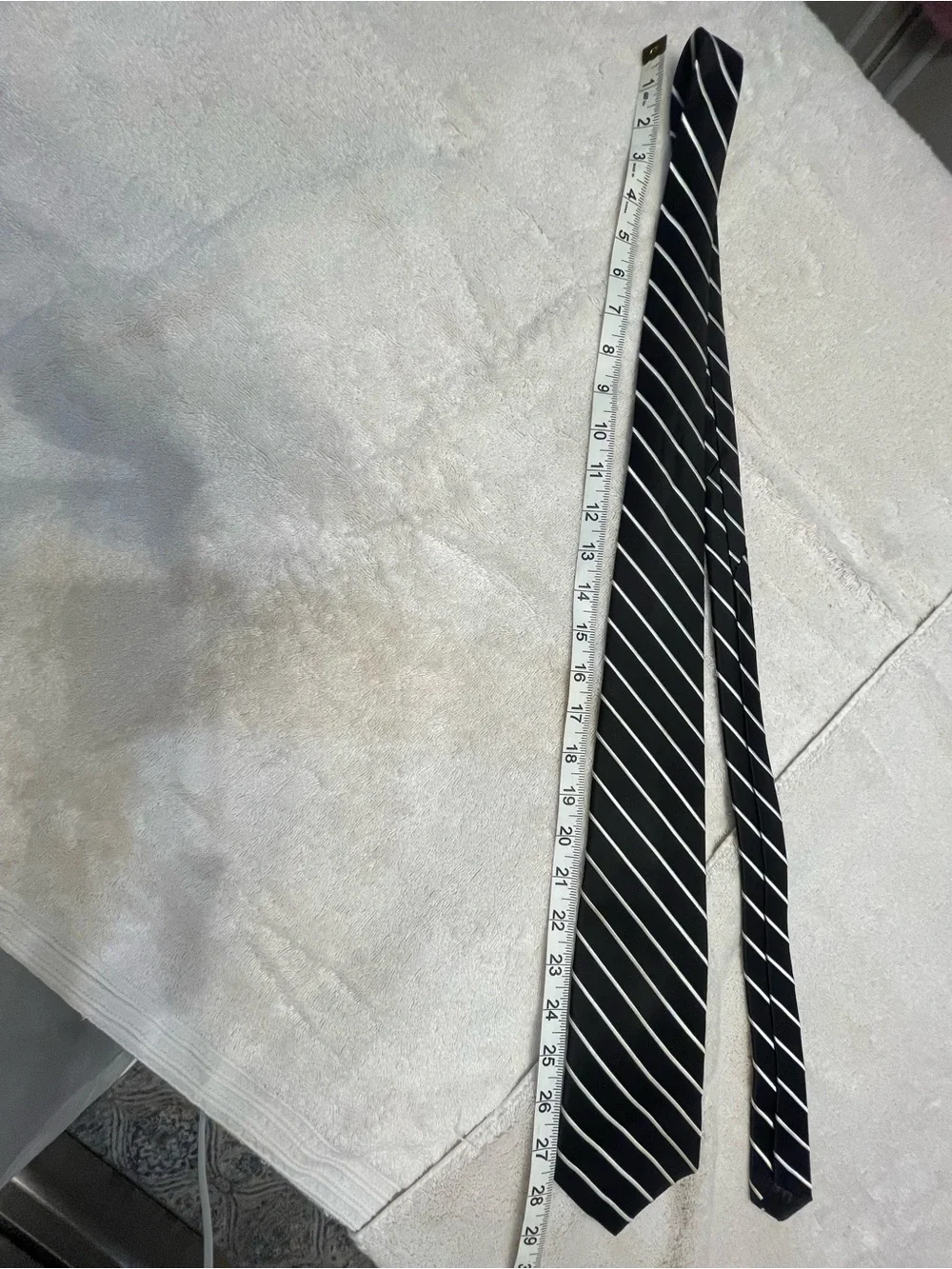 Men’s Express Black and White Tie